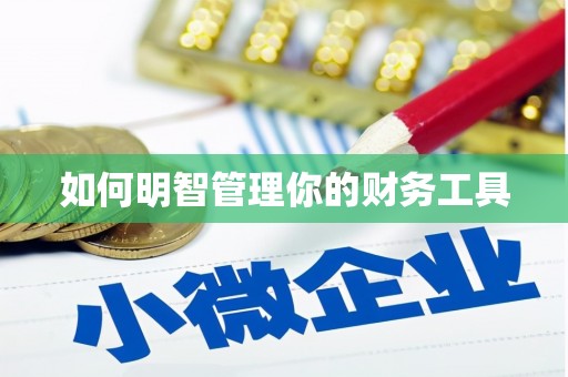 马村如何明智管理你的财务工具