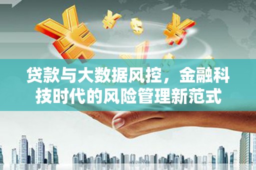 马村贷款与大数据风控，金融科技时代的风险管理新范式