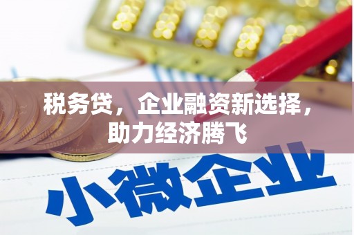 马村税务贷，企业融资新选择，助力经济腾飞