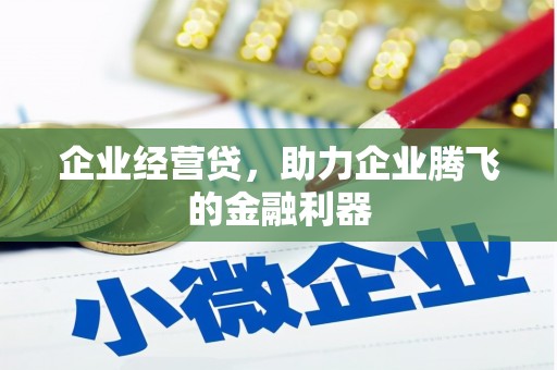 马村企业经营贷，助力企业腾飞的金融利器