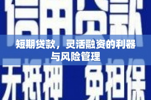 马村短期贷款，灵活融资的利器与风险管理