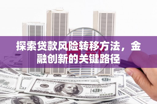马村探索贷款风险转移方法，金融创新的关键路径